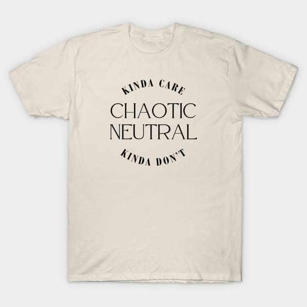 Chaotic Neutral T-Shirt by brewok123